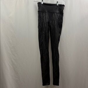 SPANX Faux Leather Leggings Black Size Small
